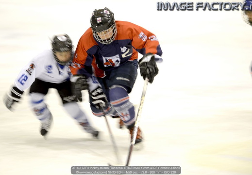 2014-11-08 Hockey Milano Rossoblu U14-Diavoli Sesto (8-4)